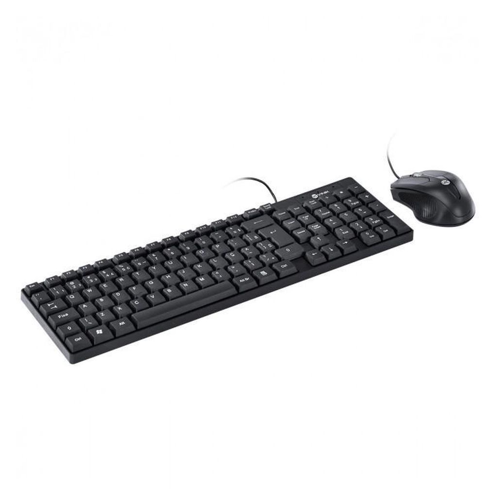 Detalhes de Kit Vinik Teclado E Mouse Usb 1200DPI Cabo 1.8M Preto CC200