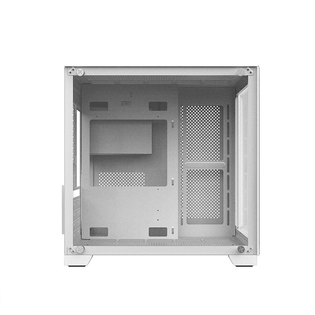 Detalhes de Gabinete Pcyes Gamer Forcefield Ghost Mid-Tower White GFFWGP