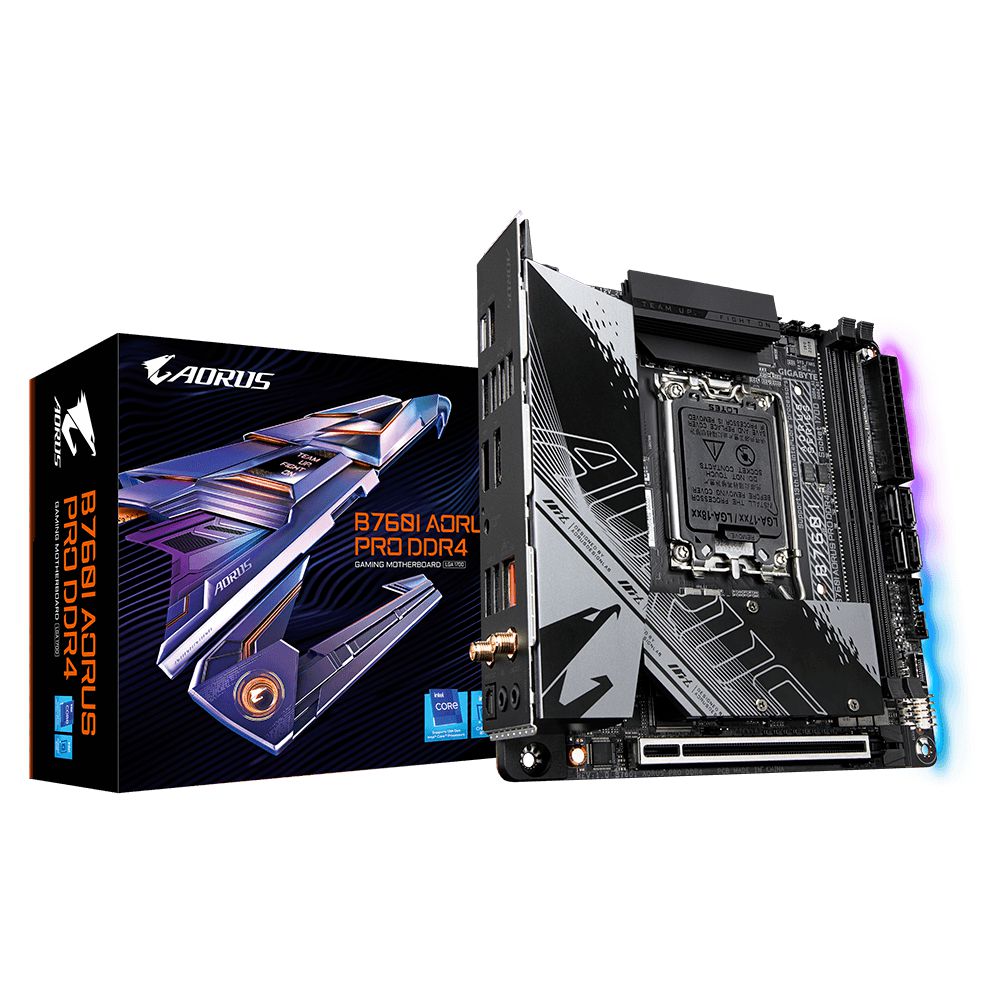 Detalhes de Kit Placa Mãe B760I Aorus PRO DDR4 + CPU Intel i3-13100F