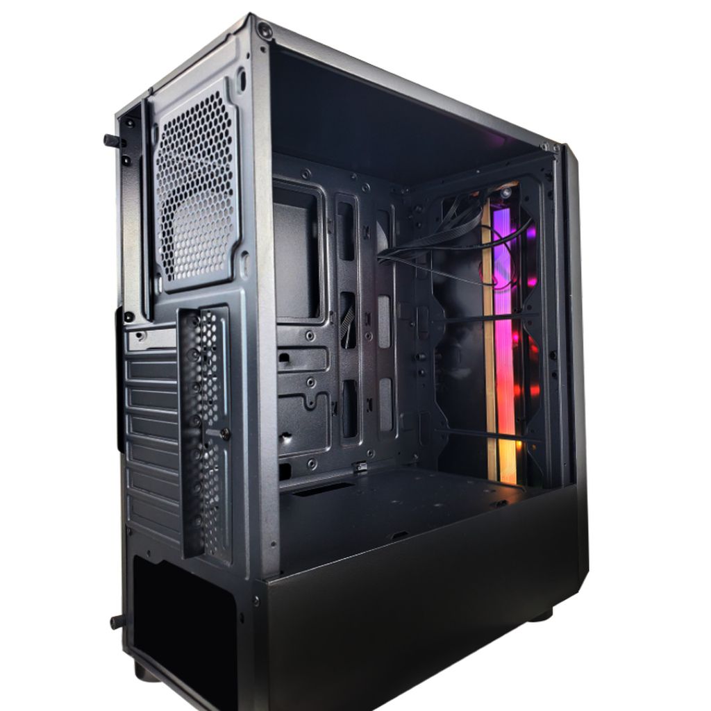 Detalhes de Gabinete Gamer c/ LED RGB Hayom GB1724 Preto Vidro Temperado