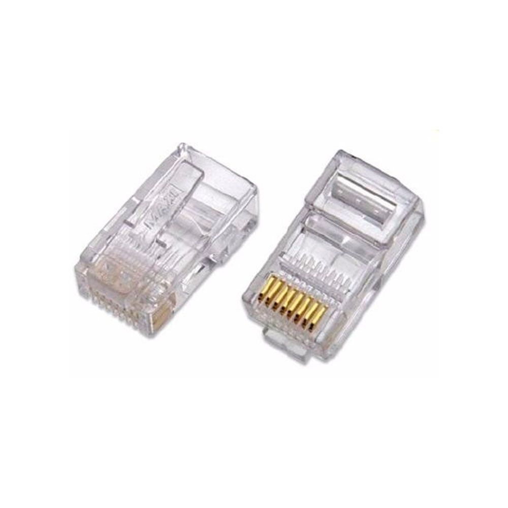 Conector MD9 RJ45 Macho Pacote com 100 unidades 8 vias CAT6