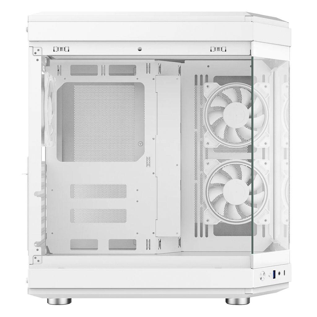 Detalhes de Gabinete Gamer Liketec Unreal Snow Lateral Vidro - Branco