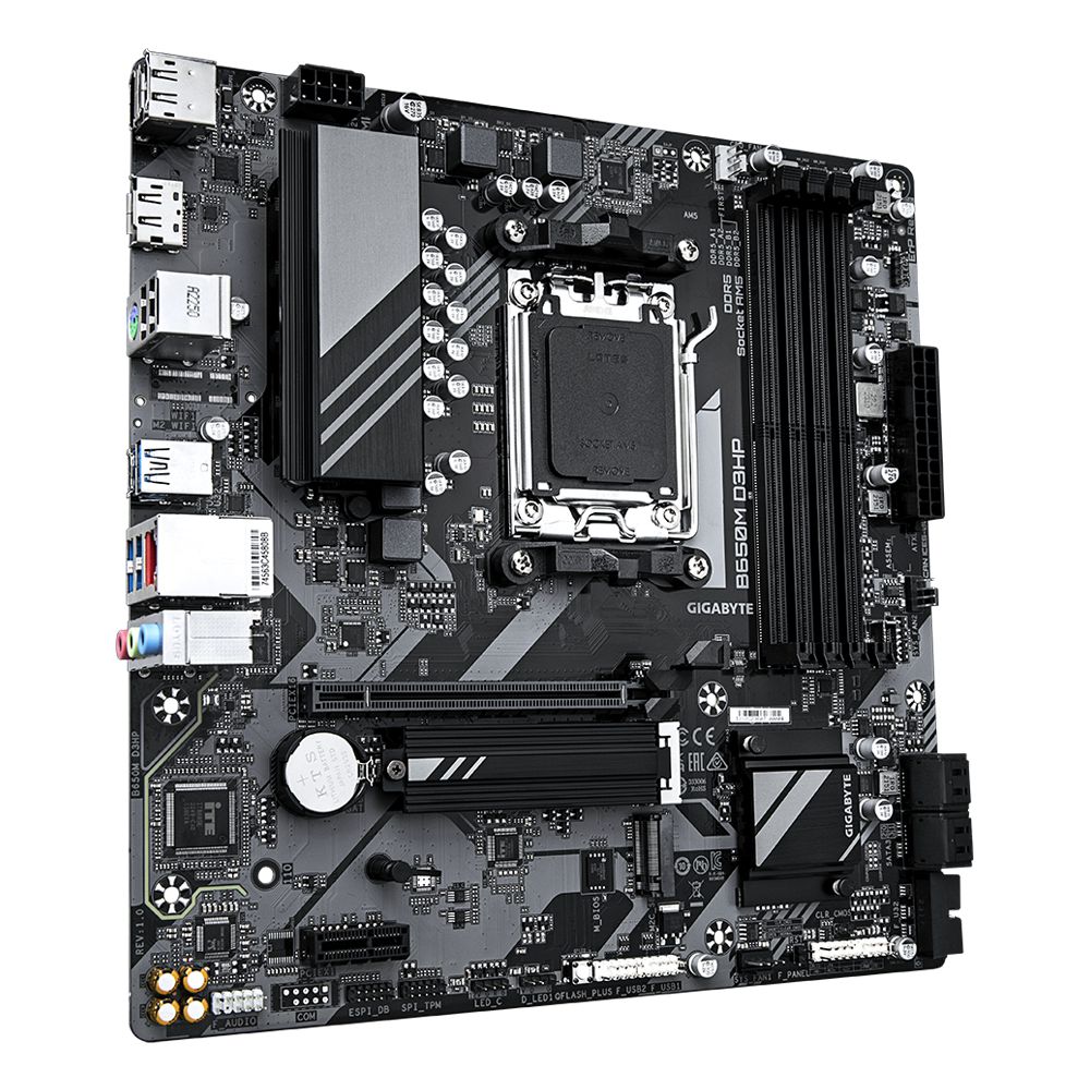 Detalhes de Placa Mãe Gigabyte B650M D3HP Socket AM5 DDR5 Micro ATX M.2