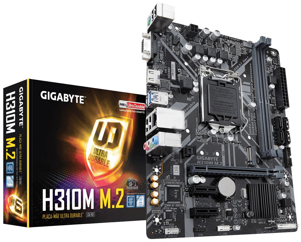Placa mãe Gigabyte H310M M.2 2.0 LGA1151 DDR4
