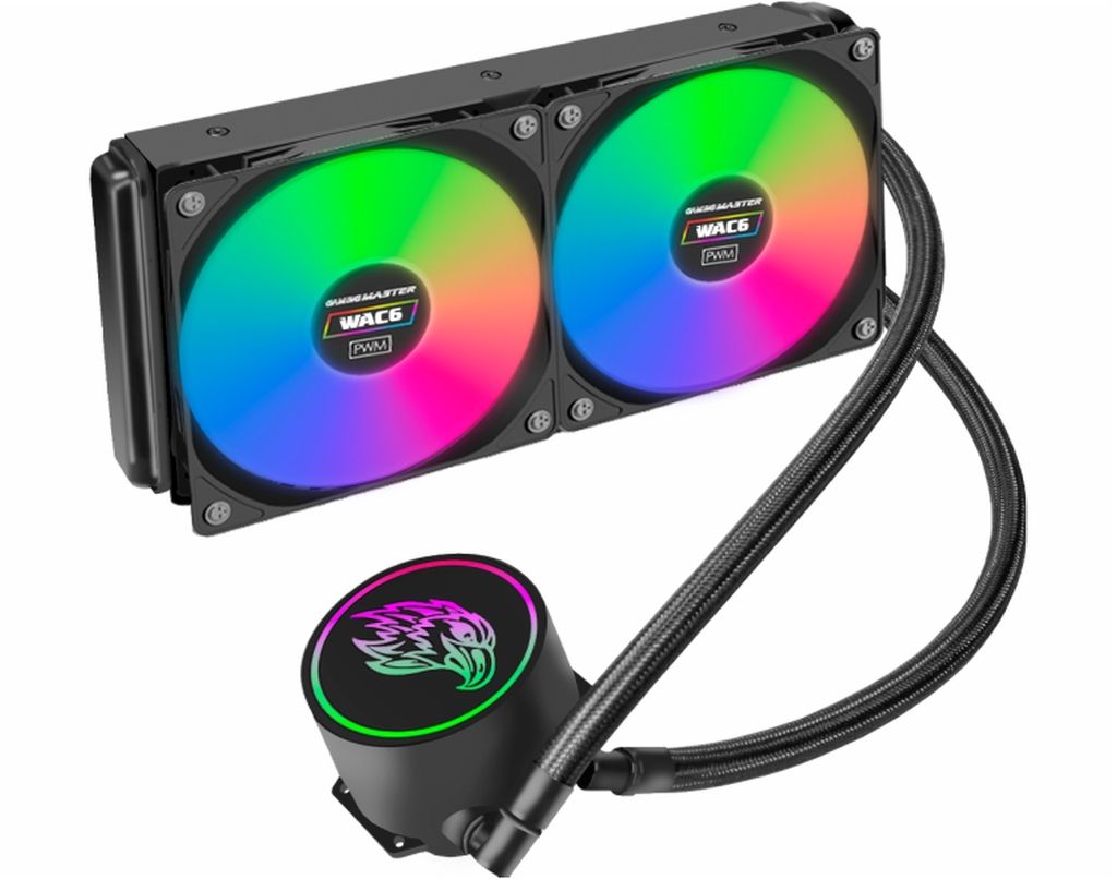 Water Cooler K-mex Rainbow Preto ARGB 240mm - WAC6
