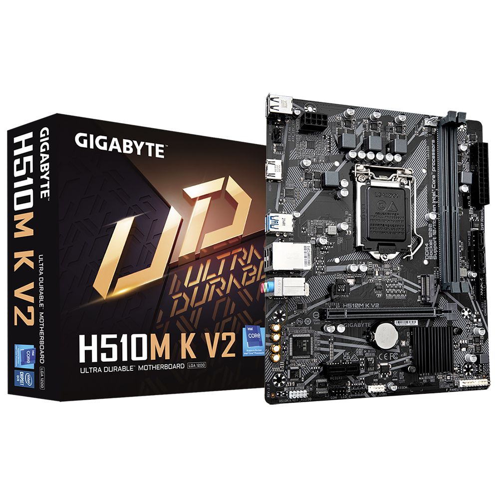 Placa Mãe Gigabyte H510M K V2 2.0 Intel LGA1200 M-ATX DDR4