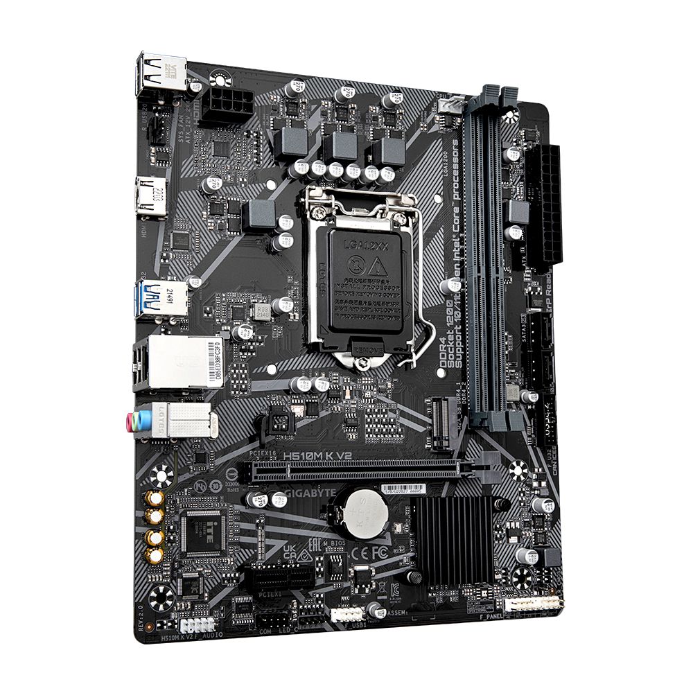 Detalhes de Placa Mãe Gigabyte H510M K V2 2.0 Intel LGA1200 M-ATX DDR4