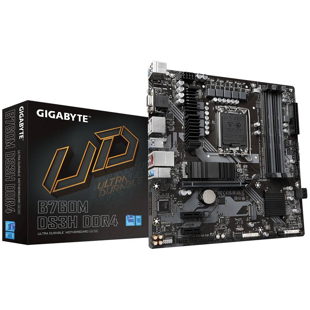 Placa Mãe Gigabyte B760M DS3H rev. 1.0 LGA1700 DDR4