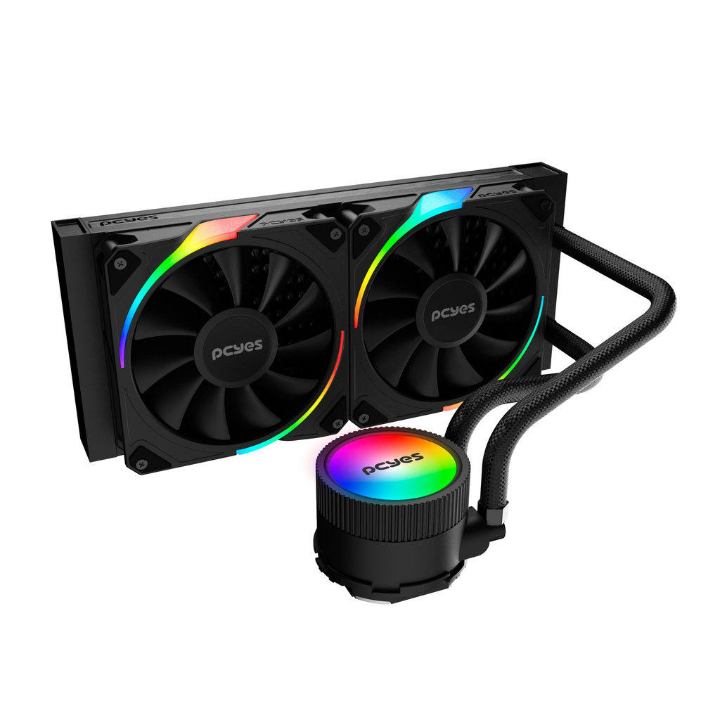 Detalhes de Water Cooler Pcyes Sangue Frio 3 Black RGB 240mm ARGBSF3240B