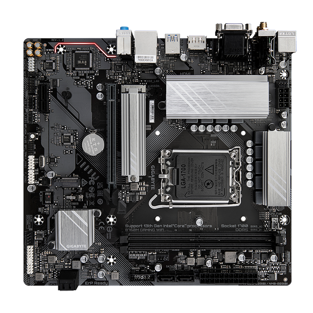 Detalhes de Placa Mãe Gigabyte B760M Gaming WIFI Intel LGA1700 mATX DDR5