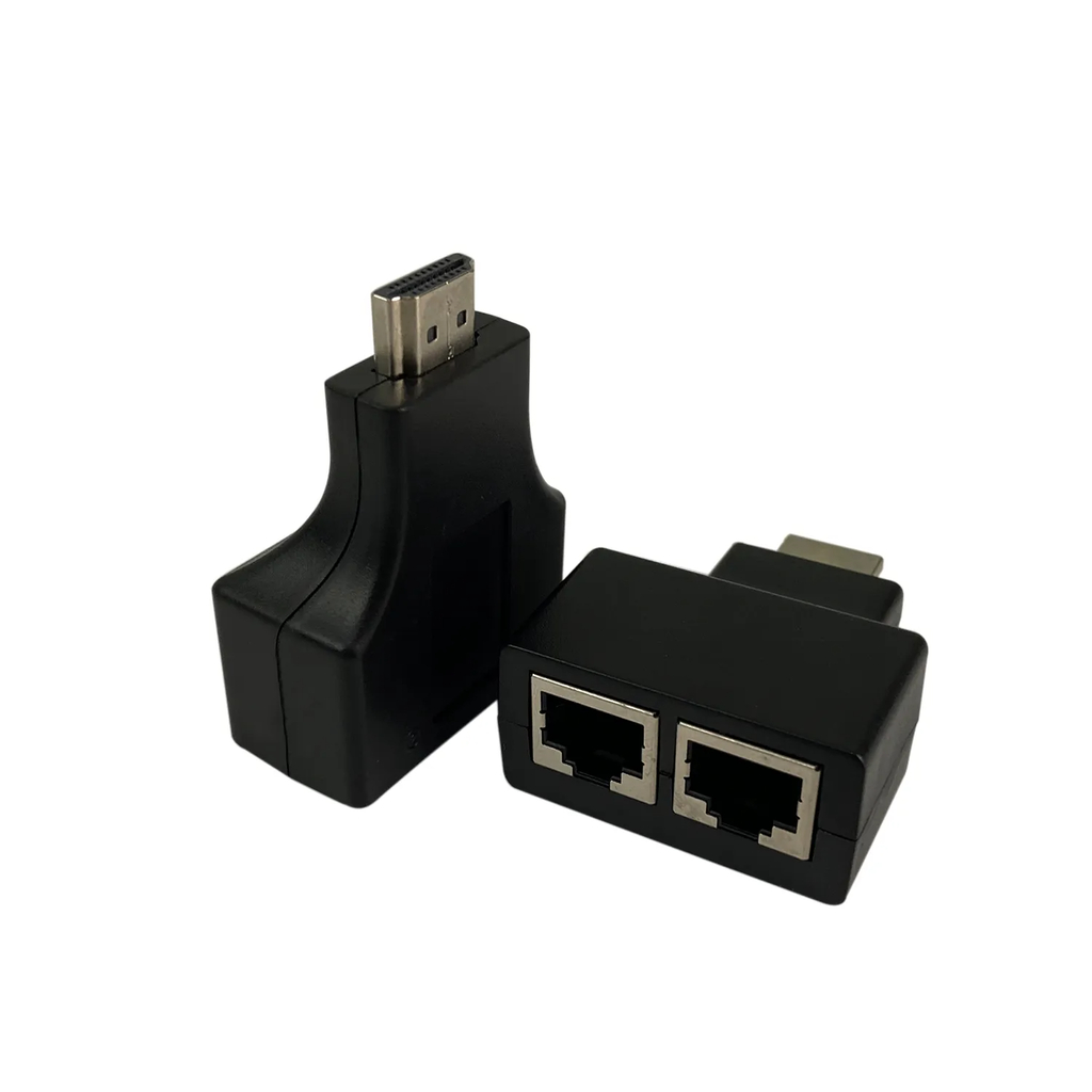 Extensor HDMI Macho para Rj45 CAT 5 e CAT6 1080P 30 Metros