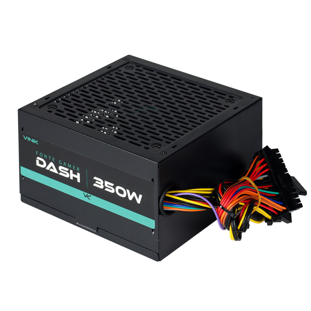 Detalhes de Fonte Gamer Vinik Dash 350W 110V-230V Preto - VFG350WPV2