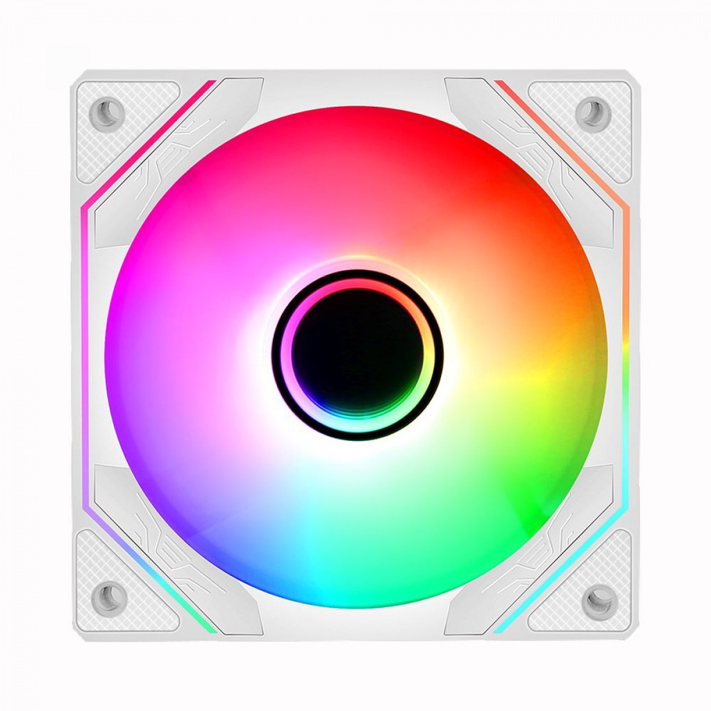 Detalhes de Cooler FAN Gamer Liketec Enigma Led RGB 120mm Reverse Branco