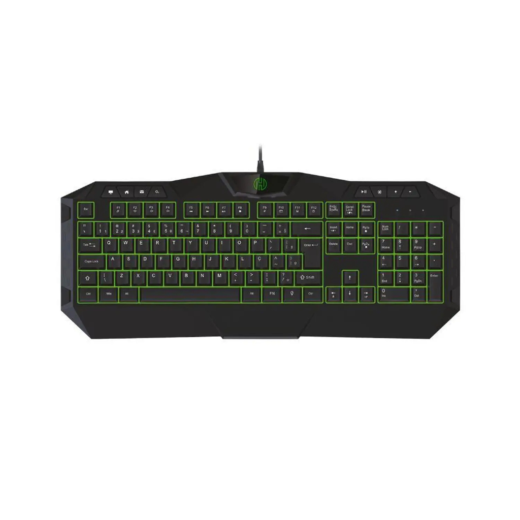 Detalhes de Kit Hoopson Gamer 4 Em 1 Teclado Headset Mouse Mousepad Verd