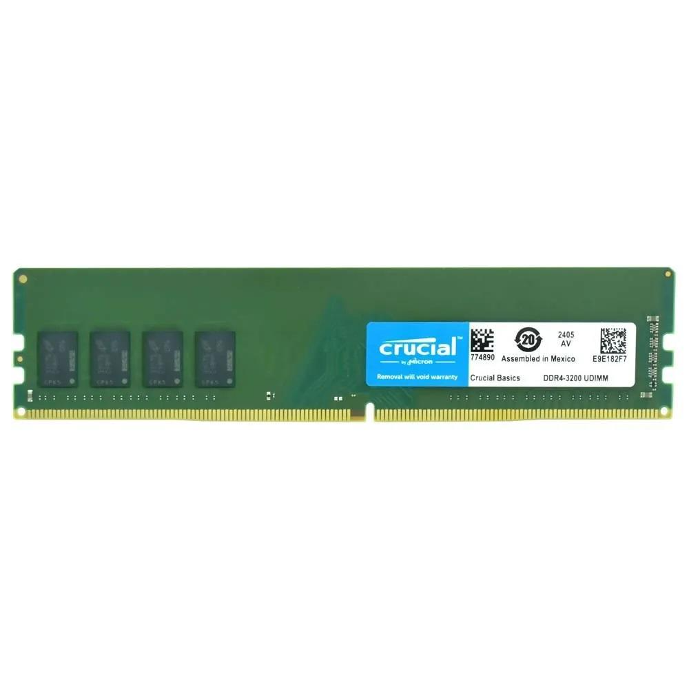 Memória Crucial 8GB DDR4 3200MHZ CL22 Verde - CB8GU3200