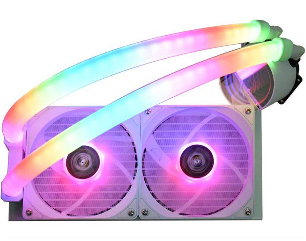 Detalhes de Water Cooler K-mex Bifrost Branco ARGB RGB 240mm WAC5