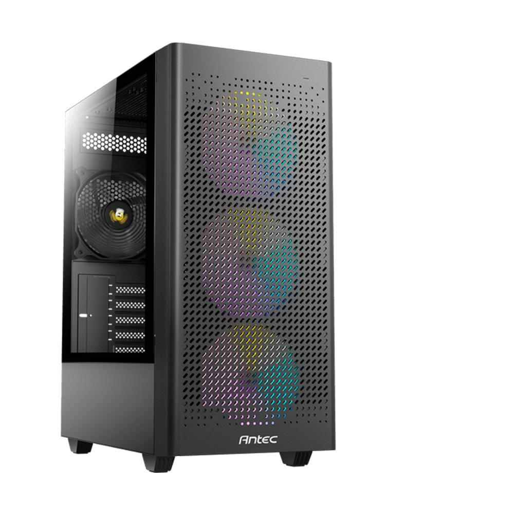 Detalhes de Gabinete Gamer Antec NX500M Mini Tower M-ATX 3 Fans RGB Pret