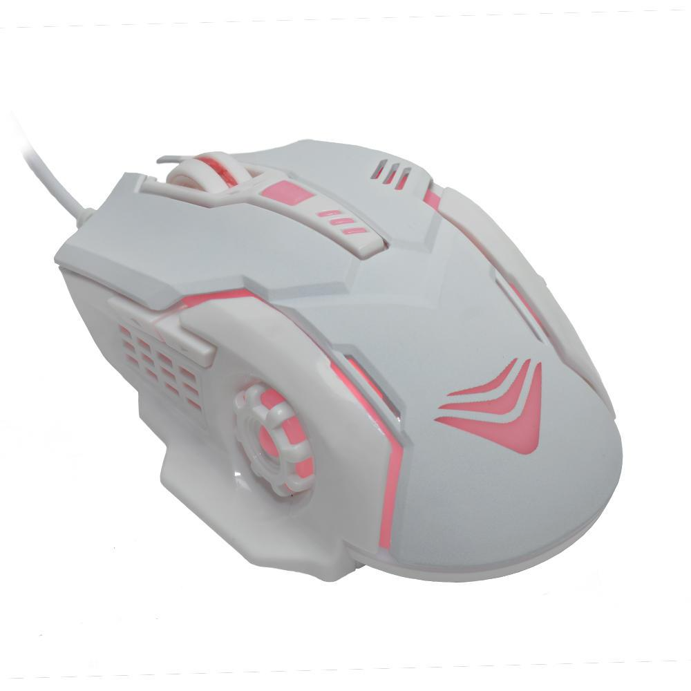 Detalhes de Mouse Gamer Evus ThunderMaster 24000 DPI RGB USB Branco