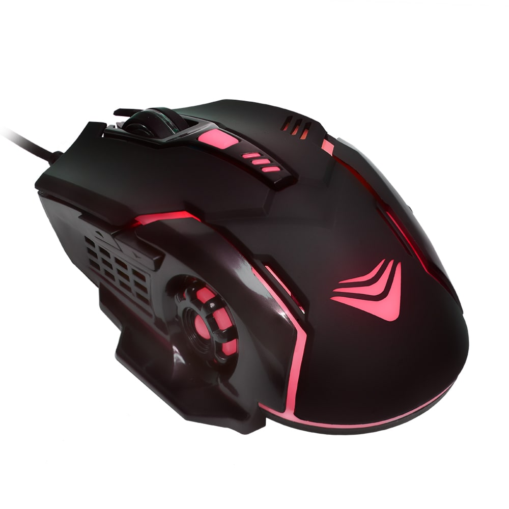 Detalhes de Mouse Gamer Evus DarkMaster 24000 DPI RGB USB Preto - MO-08