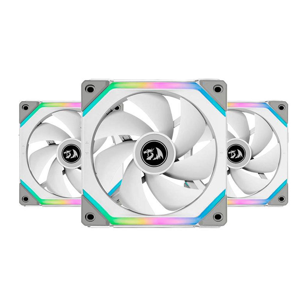 Detalhes de Kit Redragon X Lian Li 3 Fans Spec ARGB 120mm Controladora