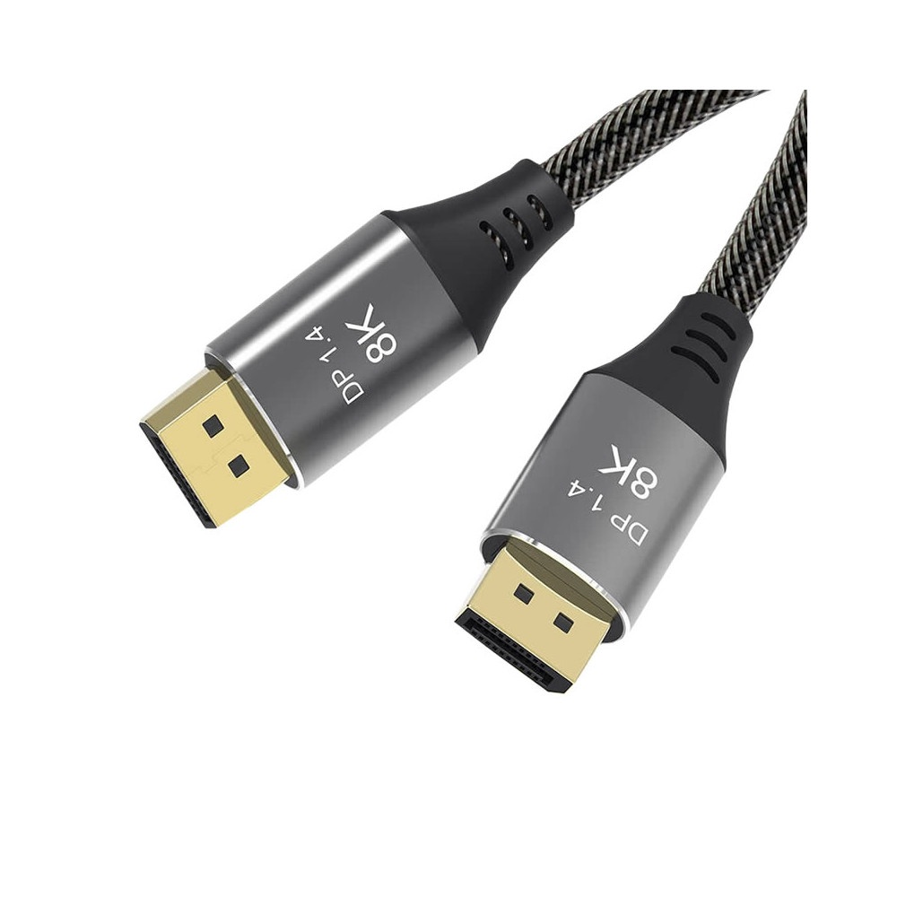 Cabo DisplayPort MD9 1.4 1,80m 8K 60Hz HDR Cinza