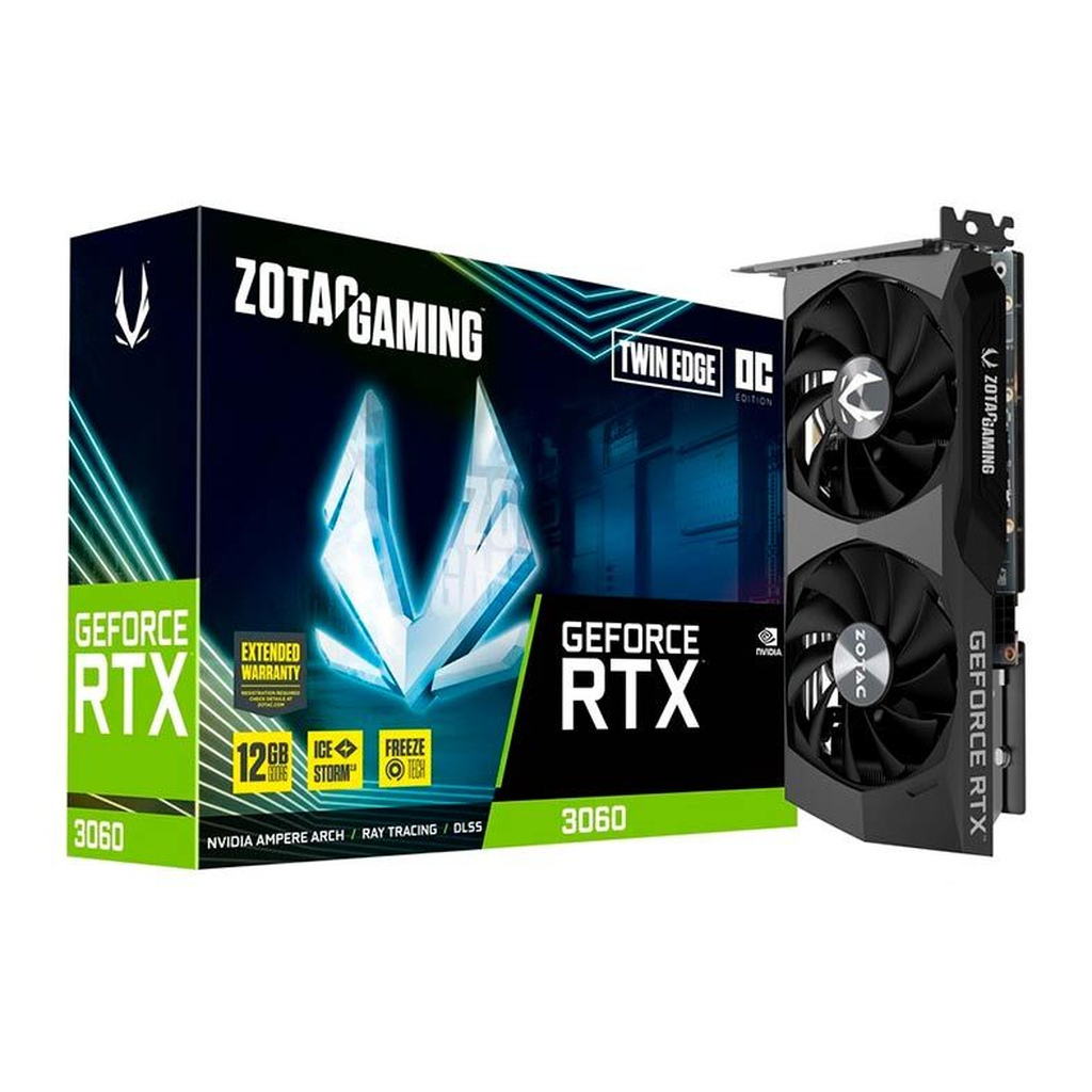 Placa de Vídeo Zotac Gaming GeForce RTX 3060 12GB GDDR6