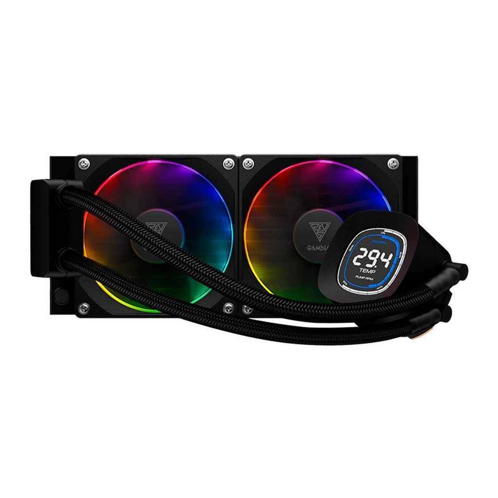Detalhes de Water Cooler Gamdias Chione M4-240 Preto RGB 240mm Intel-AMD