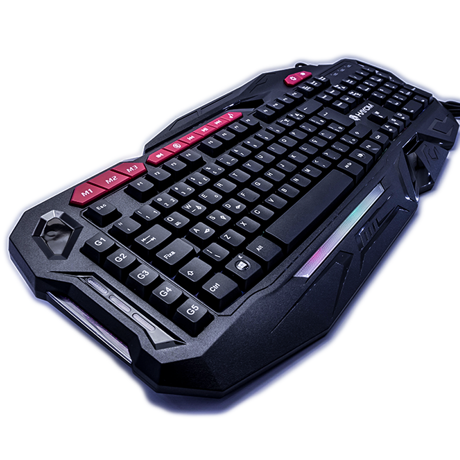 Detalhes de Teclado Gamer Semi Mecânico Hayom Preto Iluminação Led