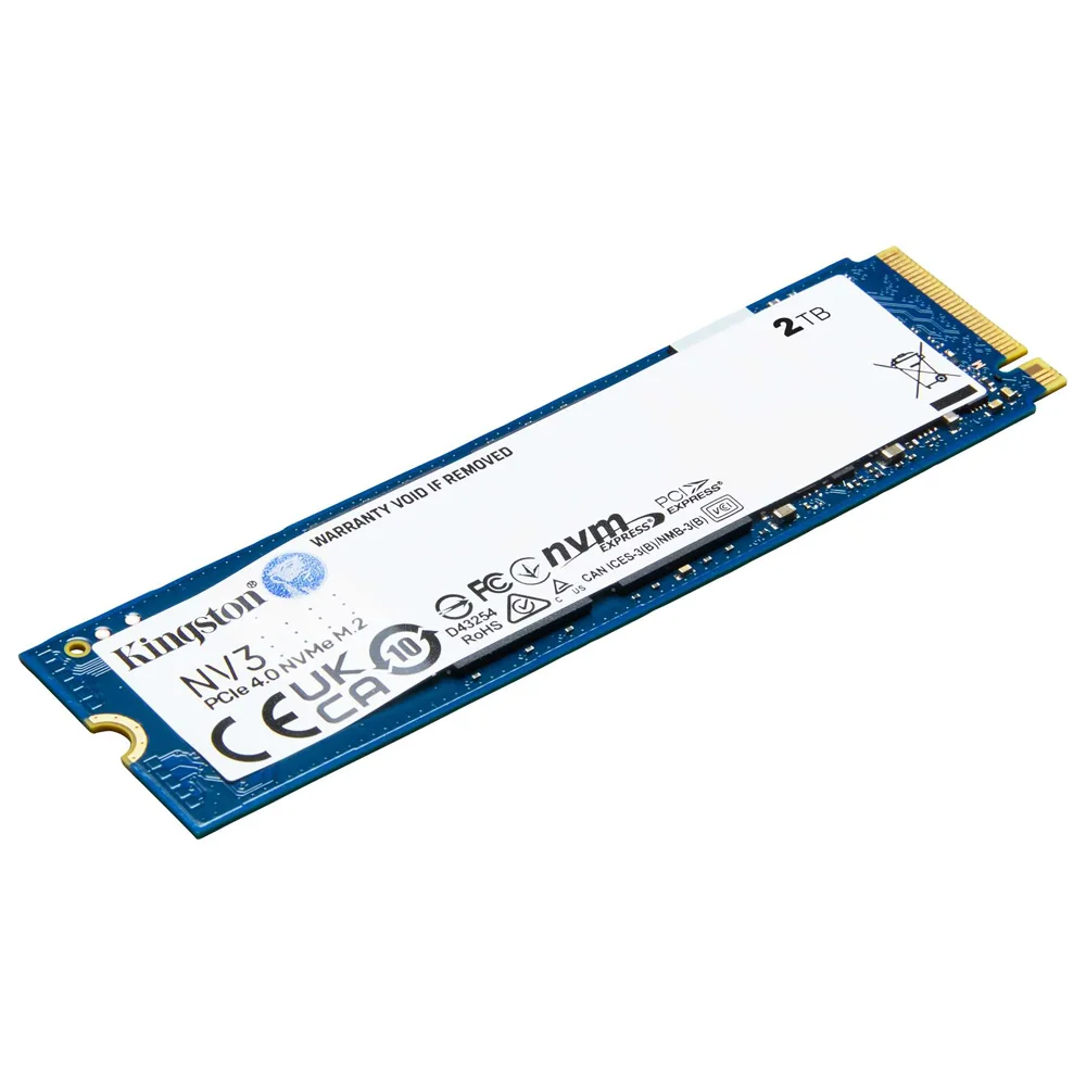 Detalhes de SSD Kingston 2TB NV3 M.2 2280 Nvme Pcie 4.0 Leitura 6000MB/s