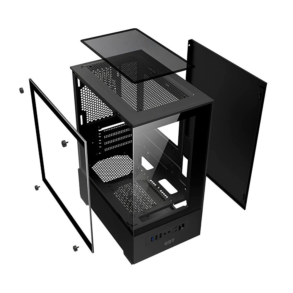 Detalhes de Gabinete Gamer GBT X500MB com 3 Fans RGB com Vidro Temperado