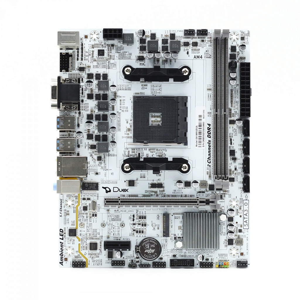 Detalhes de Placa Mãe Duex DX B550ZG-S M2 Chipset B550 AMD AM4 mATX DDR4