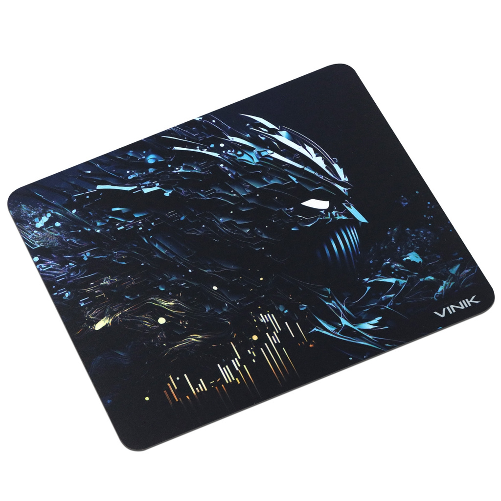 Detalhes de Mousepad Vinik Cyber Predator Preto Médio 32x27x1cm - MPCP32