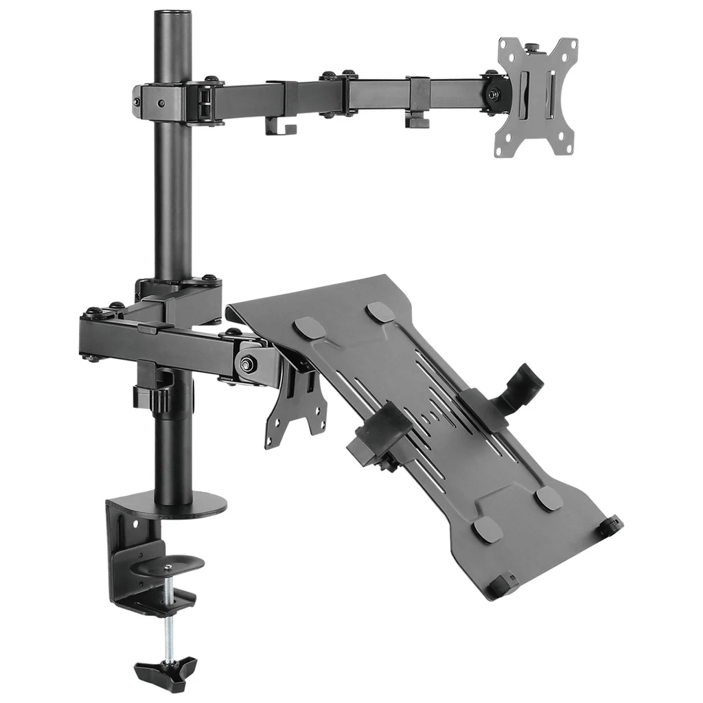 Suporte Articulado Pcyes Duplo Monitor e Notebook - PLMSMN1A