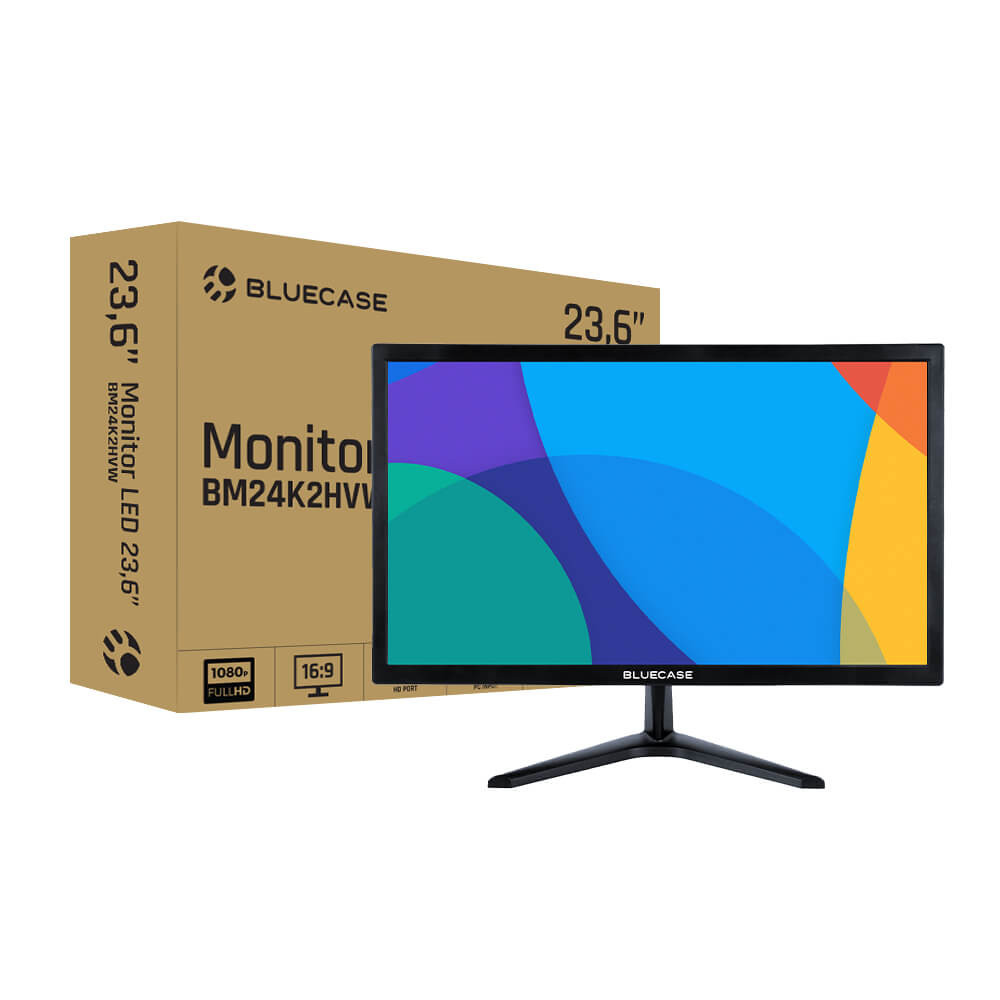 Detalhes de Monitor Bluecase 23.6" Led Full HD HDMI Preto - BM24K2HVWBX