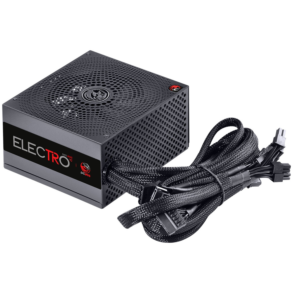 Detalhes de Fonte Pcyes Electro V2 650W 80 Plus Bronze PFC Ativo Preto