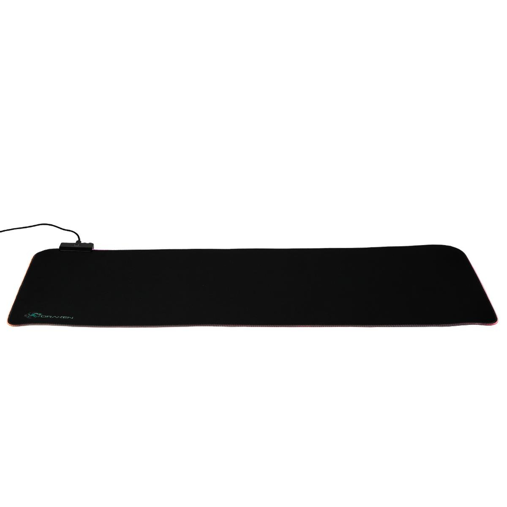 Detalhes de Mousepad Gamer Draxen DN42 300x800x4mm Preto RGB Mode