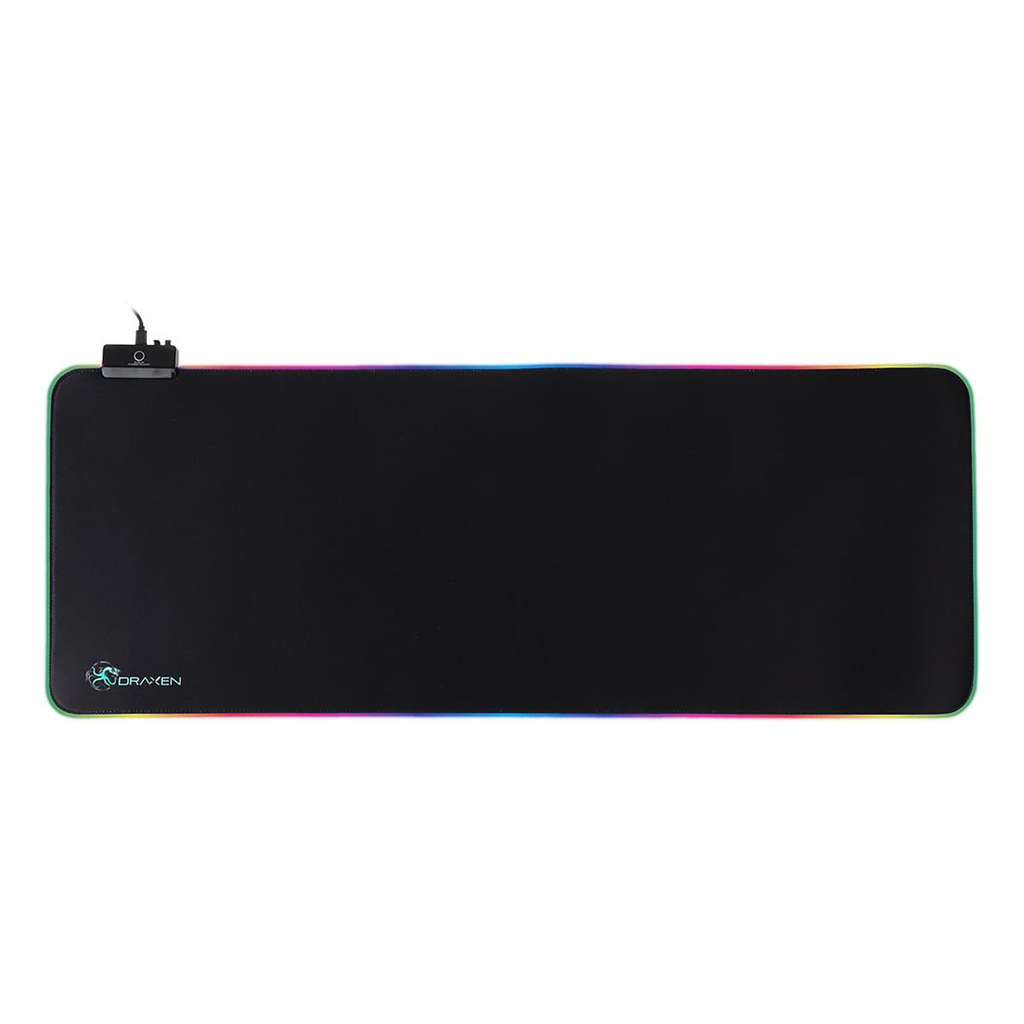 Mousepad Gamer Draxen DN42 300x800x4mm Preto RGB Mode