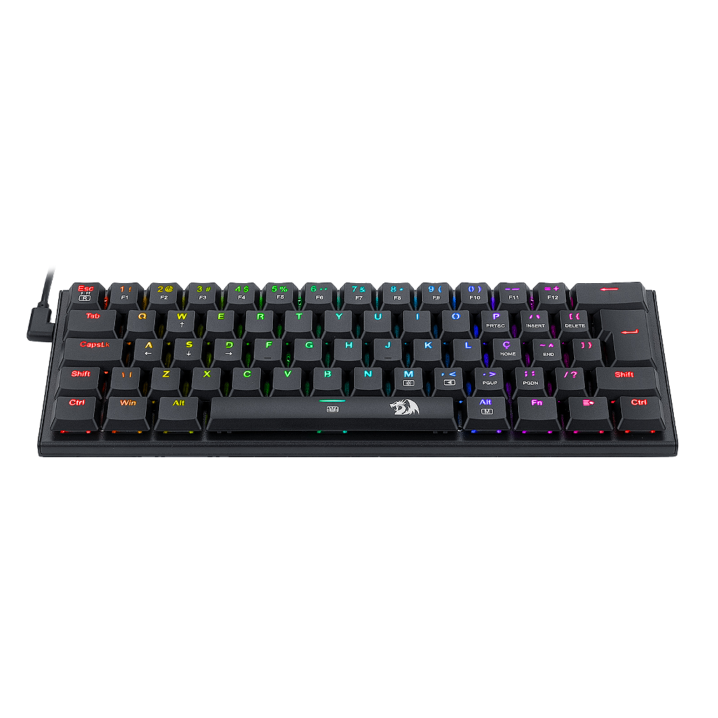 Teclado Mecânico Redragon Gamer Anivia RGB Switch Marrom