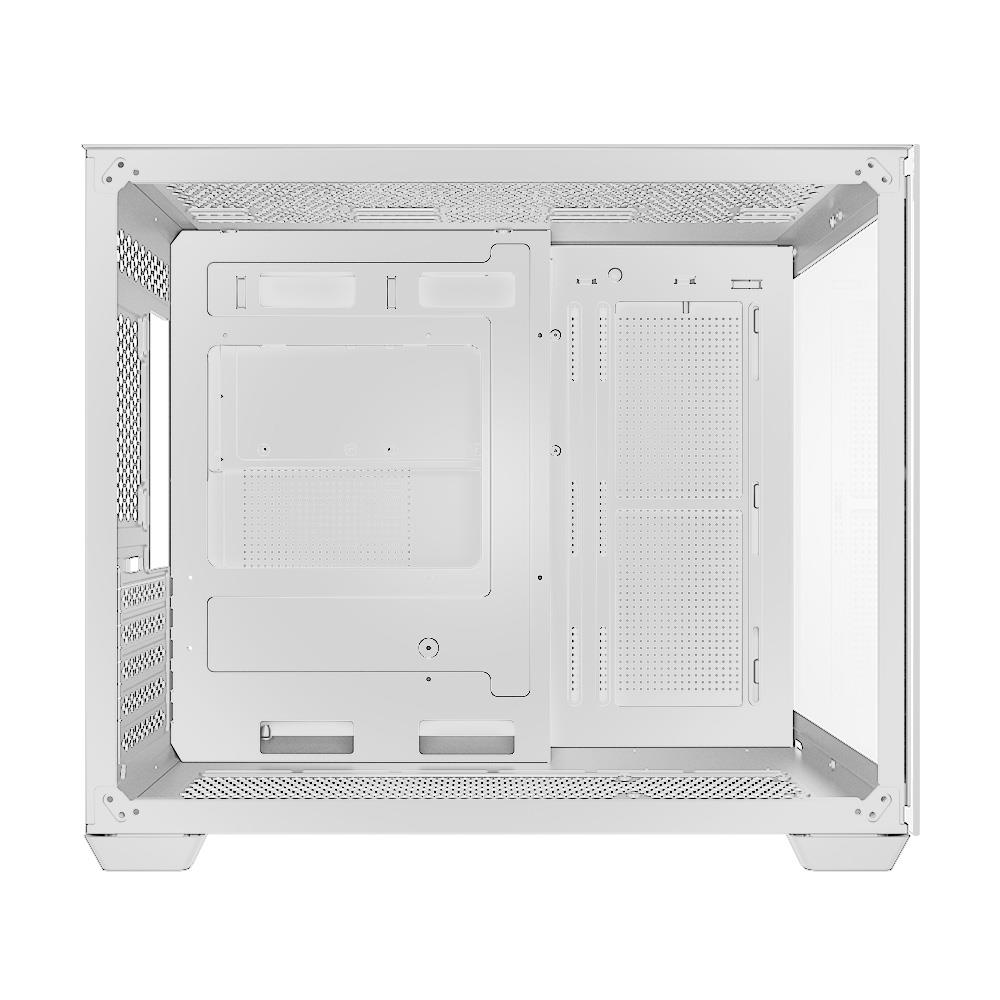 Detalhes de Gabinete Gamer Draxen Arbaton 4 Fan Controladora ARGB Branco