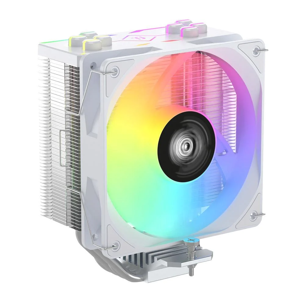 Air Cooler Mymax P/ CPU ARGB Universal 240mm Branco Gamer