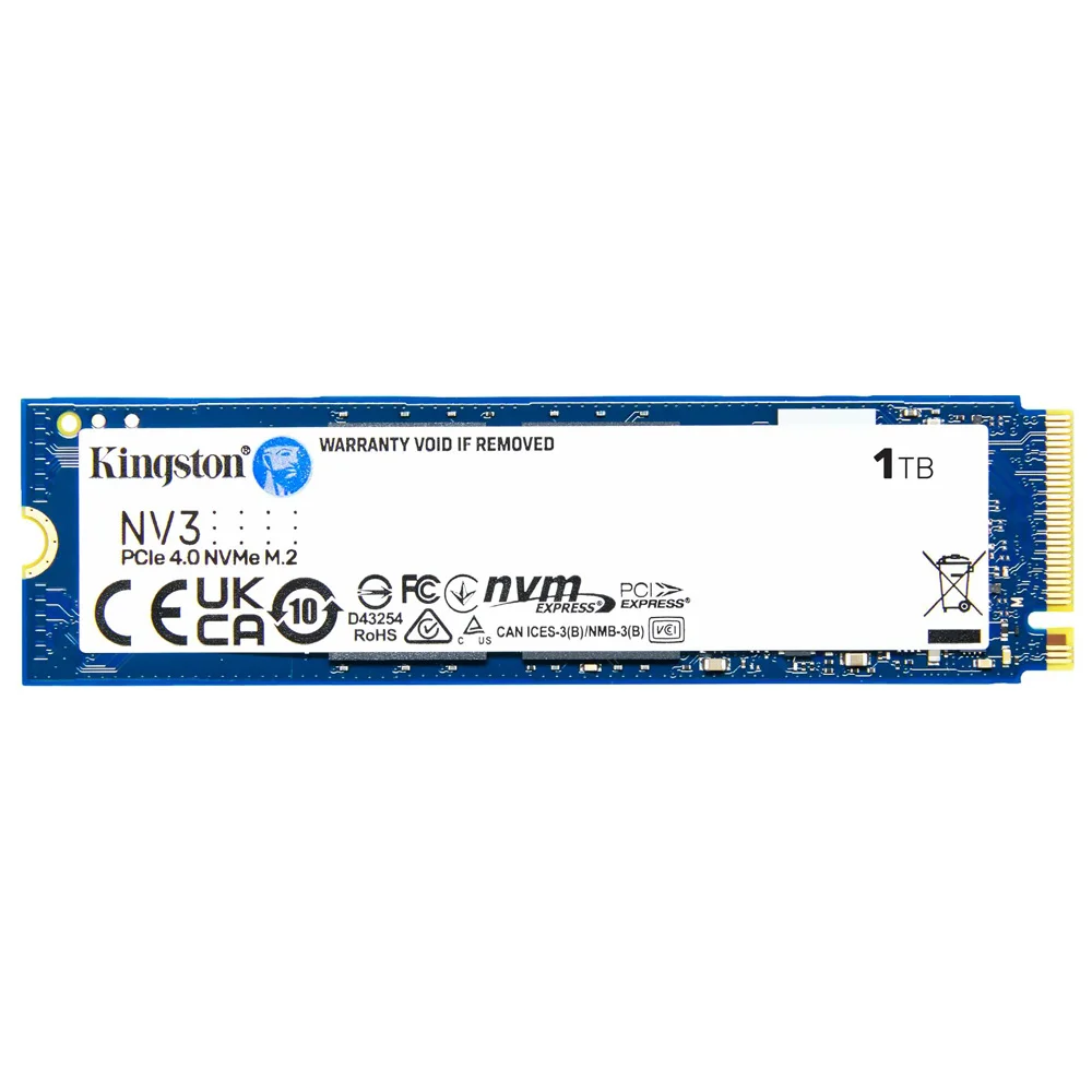SSD Kingston 1TB NV3 M.2 Nvme Leitura Gravação 6000 MB/s