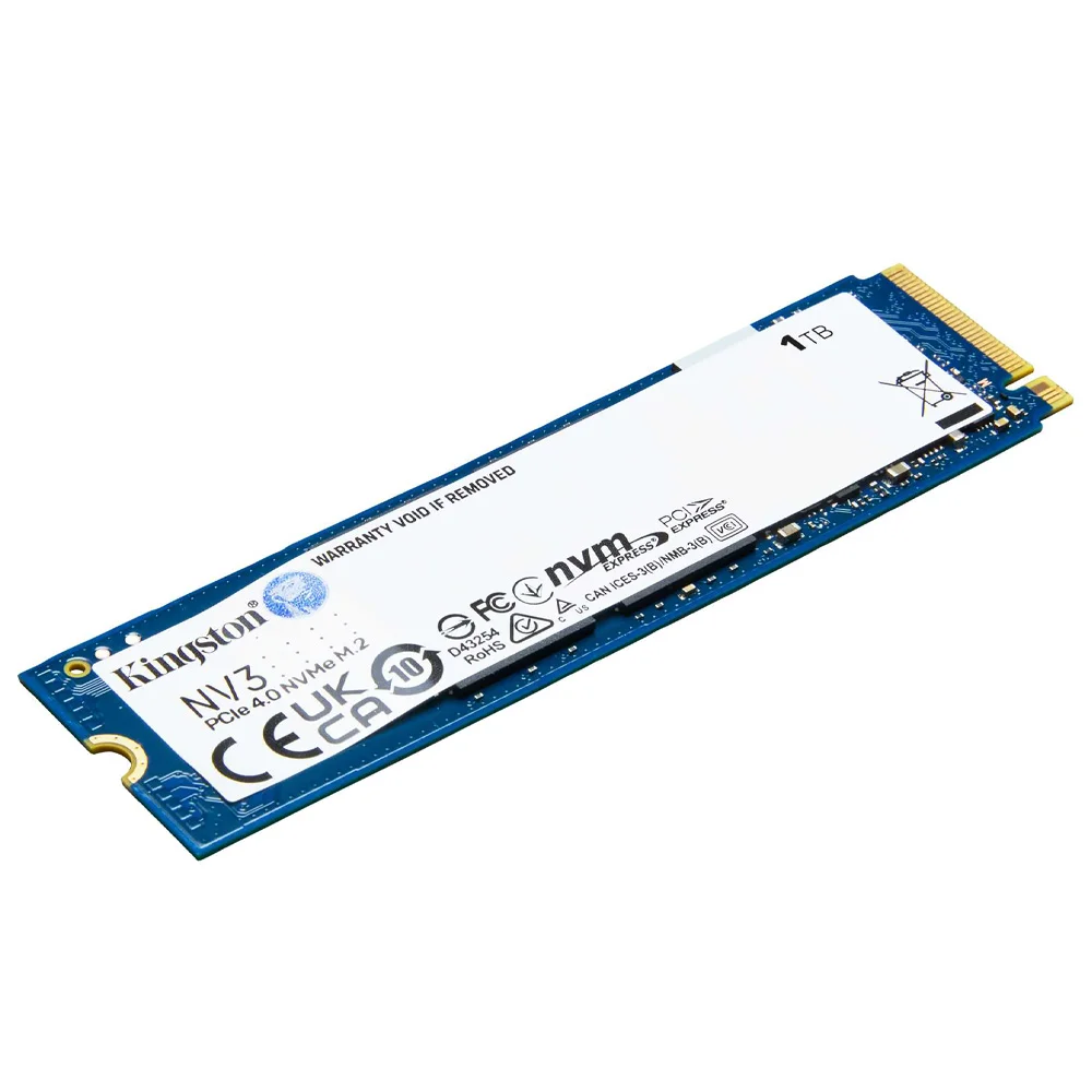 Detalhes de SSD Kingston 1TB NV3 M.2 Nvme Leitura Gravação 6000 MB/s