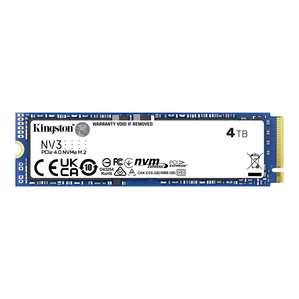 SSD Kingston 4TB NV3 M.2 Nvme Pcie Gen 4.0 - SNV3S/4000G