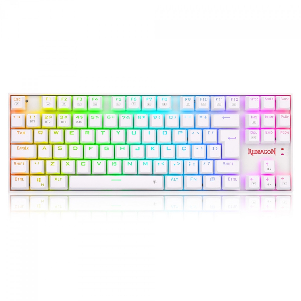 Teclado Mecânico Redragon Kumara Pro WiFi RGB Switch Marrom