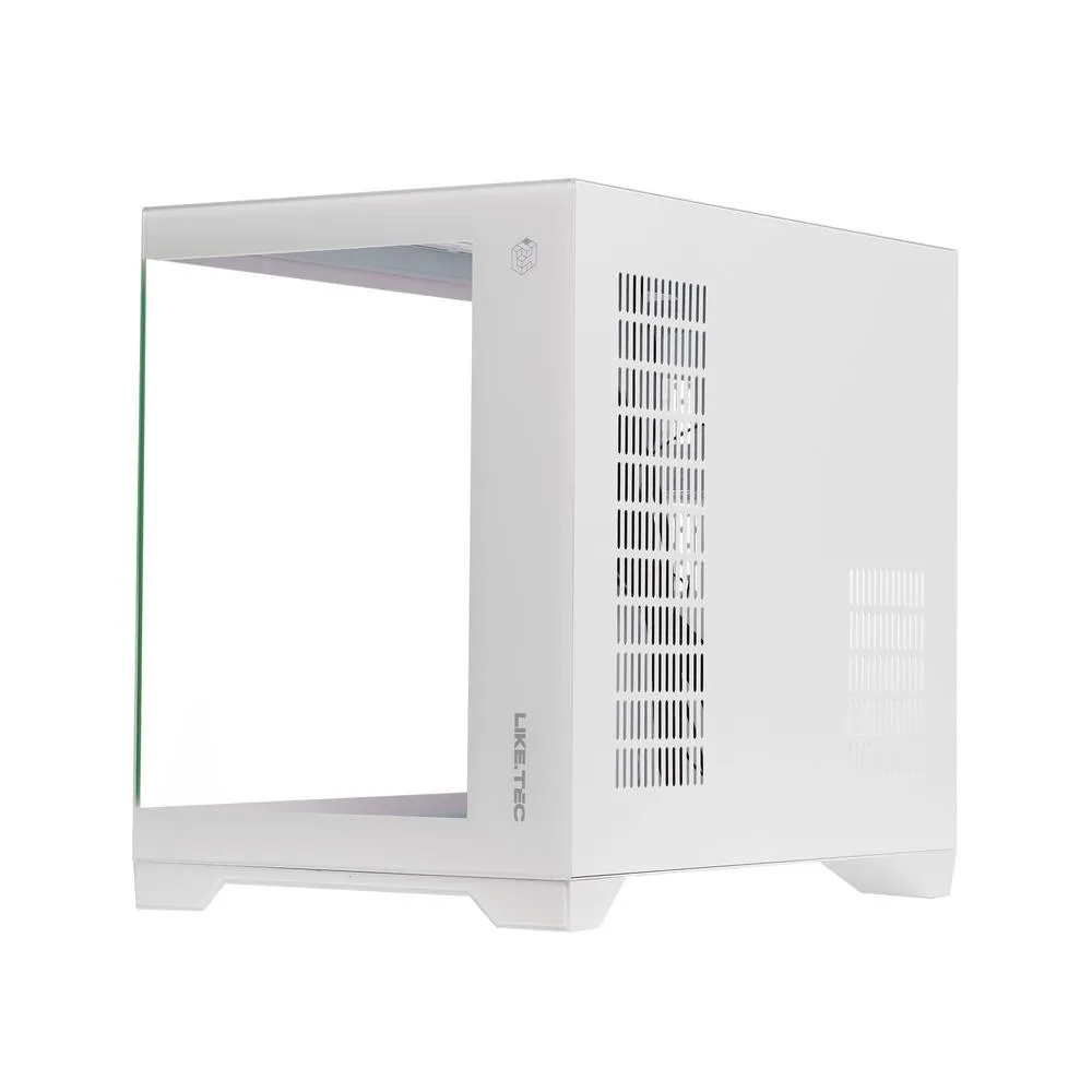 Detalhes de Gabinete Gamer LikeTec Mad Rock Snow Mid Tower 4 Fans RGB