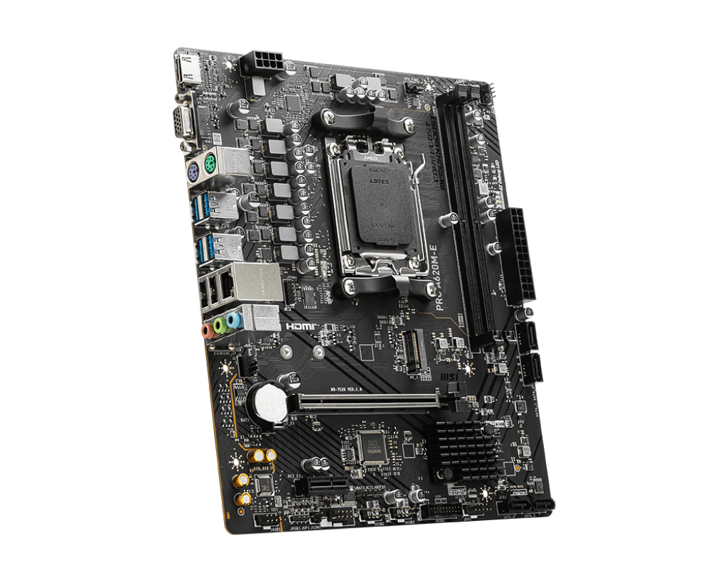 Detalhes de Placa Mãe MSI Pro A620M-E AMD AM5 mATX DDR5 Chipset A620