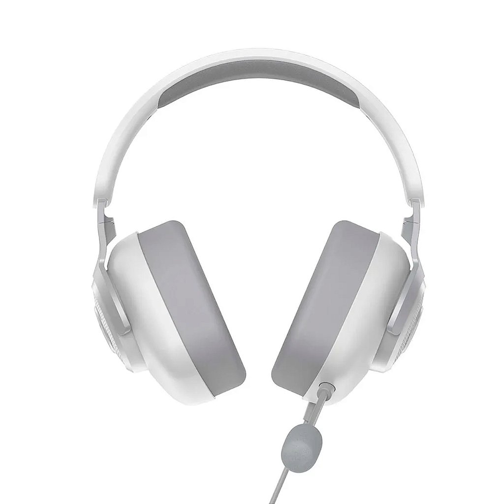 Detalhes de Headset Gamer HAVIT Microfone destacável Branco/Cinza-H2230D