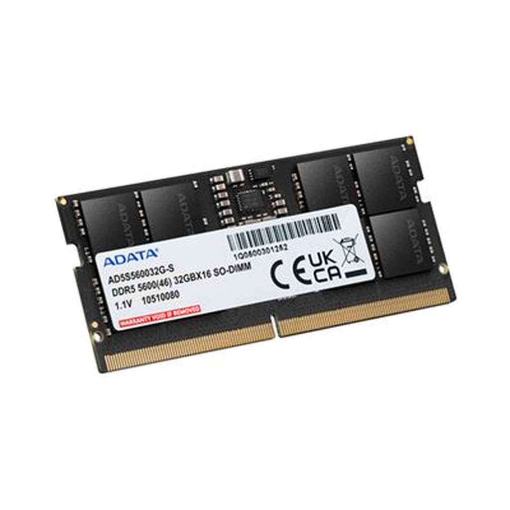 Detalhes de Memória Ram Notebook ADATA DDR5 16GB 5600MHz AD5S560016G