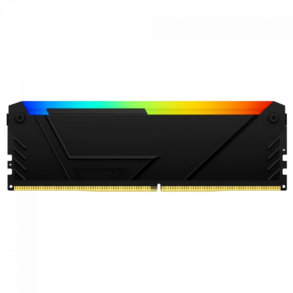 Detalhes de Memória Kingston Fury Beast 16GB DDR4 3200MHz Preto RGB