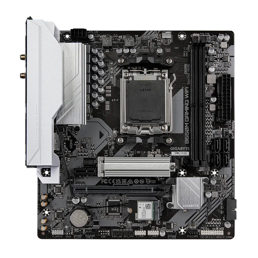 Detalhes de Placa Mãe Gigabyte B650M Gaming Wifi 1.1 mATX AMD AM5 DDR5